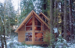 Pan Abode Cedar Homes Post and Beam Eagles Nest #575 Cabin